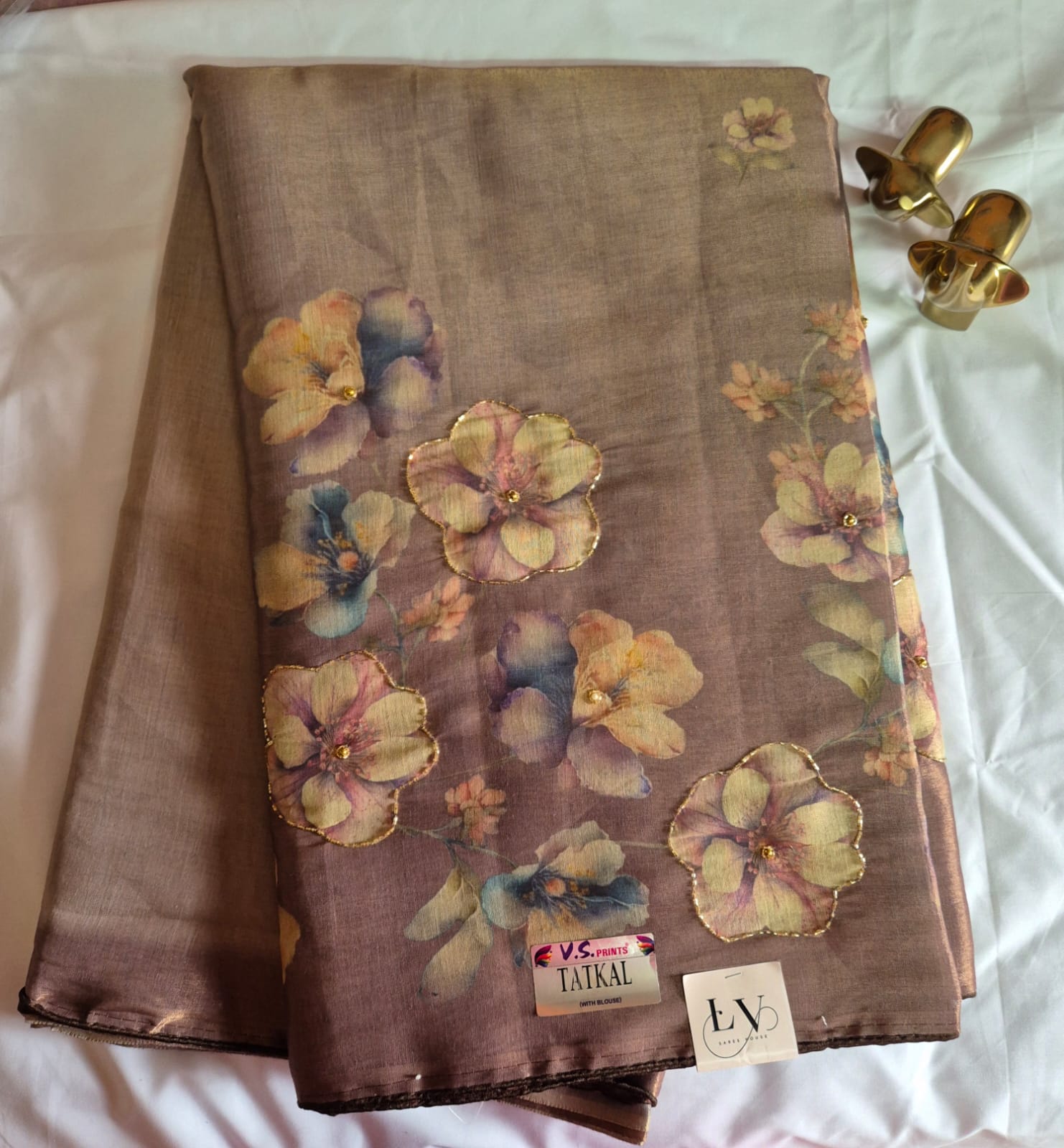 Soft cotton Tissue Sarees